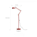 Axyaa Medieval Three-fold Robotic Arm Floor Lamp LED E27 Industrial Standing Lamp