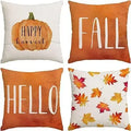 Axyaa Buffalo Check Print Linen Pillow Cover 45x45 for Fall Thanksgiving Decor