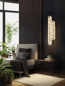 Axyaa Gold/Silver Stainless Steel Crystal Wall Sconce for Home Bedroom