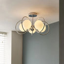 Axyaa Nordic Glass Ball Chandelier Pendant Lights for Home Decor