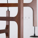 Axyaa Retro Solid Wood Chandeliers with Glass Ball Pendant Lamps for Home Decor