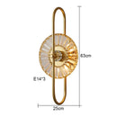 Axyaa Crystal Indoor LED Wall Lamp for Luxurious Living Spaces