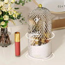 Axyaa Diamond Birdcage Makeup Organizer with Rotating Lid: Cosmetics Storage Box