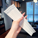 Axyaa White Panda Alloy Chopsticks Set in Storage Box
