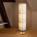 Axyaa Classical Linen Floor Lamp Retro Style Modern LED Floor Lights