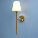 Axya Flared White Wall Lamp - Nordic Retro Industrial Sconce Lighting for Bedroom