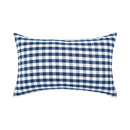 Axyaa Checkered Stripe Pillowcase Blue Series 45x45cm Home Office Decor