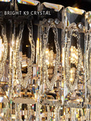 Axyaa Crystal Ceiling Lamp - Modern Minimalist Home Decoration Light for Living Room