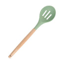 Axyaa Silicone Kitchen Utensils Set - Non-stick Cookware Spatula, Egg Beaters, Shovel & Wooden Handle