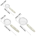 Axyaa Stainless Steel Flour Sieve Flat Handle Filter Screen Juice Scoop