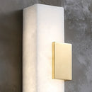 Axyaa Alabaster LED Brass Wall Lamp for Indoor Decor