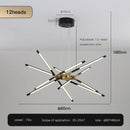 Axyaa Nordic Geometry LED Chandelier with Remote Control