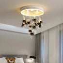 Axyaa Nordic LED Ceiling Chandelier for Living Room Bedroom Decor Lighting