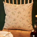 Axyaa Flower Pattern Linen Cotton Pillow Covers for Home Decor