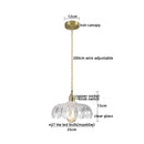 Axyaa Modern Copper Pendant Light Glass Chandelier for Living Dining Bar Kitchen