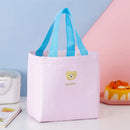 Axyaa Insulated Lunch Bag with Badge: Portable Thermal Cooler for School & Picnic