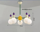 Axyaa Minimalist LED Glass Pendant Chandelier for Modern Home Decor