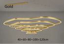 Axyaa Modern Terraces Chandelier Indoor LED Pendant Lamps in Coffee/Gold for Living Room