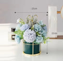 Ceramic Vase for Home Decor - Axyaa Desktop Ornament & Flower Pot