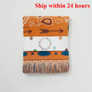 Axyaa Bohemian Fringed Outdoor Picnic Blanket