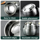 Axyaa Stainless Steel Thermal Insulated Rice Bowl Set