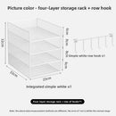 Axyaa Mesh Desktop Paper Tray Organizer - 4 Tier Letter Document Storage Rack