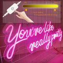 Axyaa Neon Sign for Proposal Party Room Decoration, Girls Pink Bedroom.
