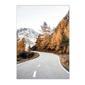 Nordic Deer Landscape Canvas Poster for Living Room Decor by Axyaa