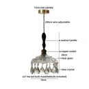 Axyaa Nordic Glass LED Pendant Light with Adjustable Copper Socket Wire
