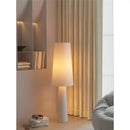 Axyaa Light Cream Fabric LED Floor Lamp for Home Decor