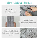 Axyaa 3D Faux Brick Tile Stickers, Matte Finish, Water & Mold Resistant, 30x30cm
