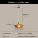 Axyaa Wooden Art Pendant Light for Modern Minimalist Decor
