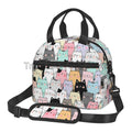 Axyaa Cute Cats Thermal Lunch Bag: Insulated Bento Tote for School & Office