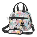 Axyaa Cute Cats Thermal Lunch Bag: Insulated Bento Tote for School & Office