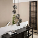 Axyaa Modern Glass Chandelier for Restaurant, Coffee Shop, and Living Room