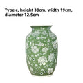 Axyaa Blue & White Porcelain Vases, Decorative Handicrafts, Ceramic Flower Vases, Entrance Hall Ornaments