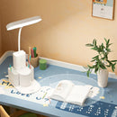 Axyaa LED Desk Lamp: Dimmable Touch Night Light, USB Rechargeable, Foldable Table Lamp