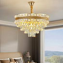 Crystal Living Room Chandelier by Axyaa | Luxury Pendant Light for Dining Room & Ceiling