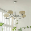 Axyaa French Cream Glass Luxury Medieval Chandelier Light for Living Room, Bedroom & Restaurant