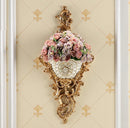 Axyaa Diamond Resin Vase Wall Hanging for Elegant Home Decor