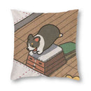 Axyaa Corgi Daily Life Linen Pillow Cover 45*45cm