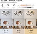 Axyaa Smart Fan Light Remote Control Ceiling Fan Light Silent Luster