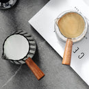 Axyaa Hexagon Glass Coffee Extraction Cup with Wood Handle and Insulation