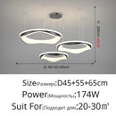 Axyaa Minimalist Art Ceiling Lamp White Black Pendant High-end Indoor Lighting