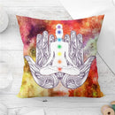 Axyaa Mandala Sun Moon Pillowcase: Bohemian Sofa Cushion Cover