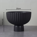 Axyaa Black & White Ceramic Vase: Modern Table Decor for Flowers, Plants, and Aesthetics