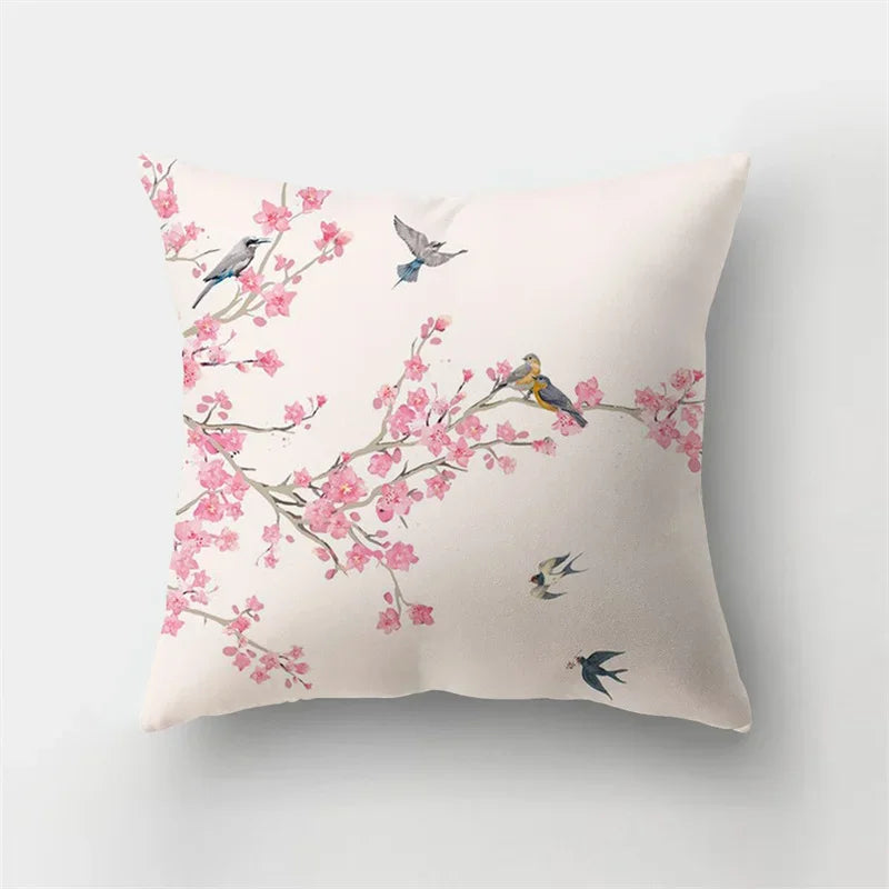 Deer Animal & Natural Leaves Cushion Cover by Axyaa - Home Decoration