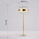 Modern Crystal Floor LED Lamp for Bedroom and Living Room Decor by Axyaa