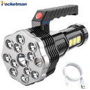 Axya Ultimate USB Rechargeable LED Flashlight: Super Bright & Waterproof Outdoor Torch