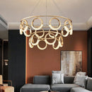 Axyaa Gold Ring LED Pendant Chandelier Ceiling Light Nordic Designer Fixture